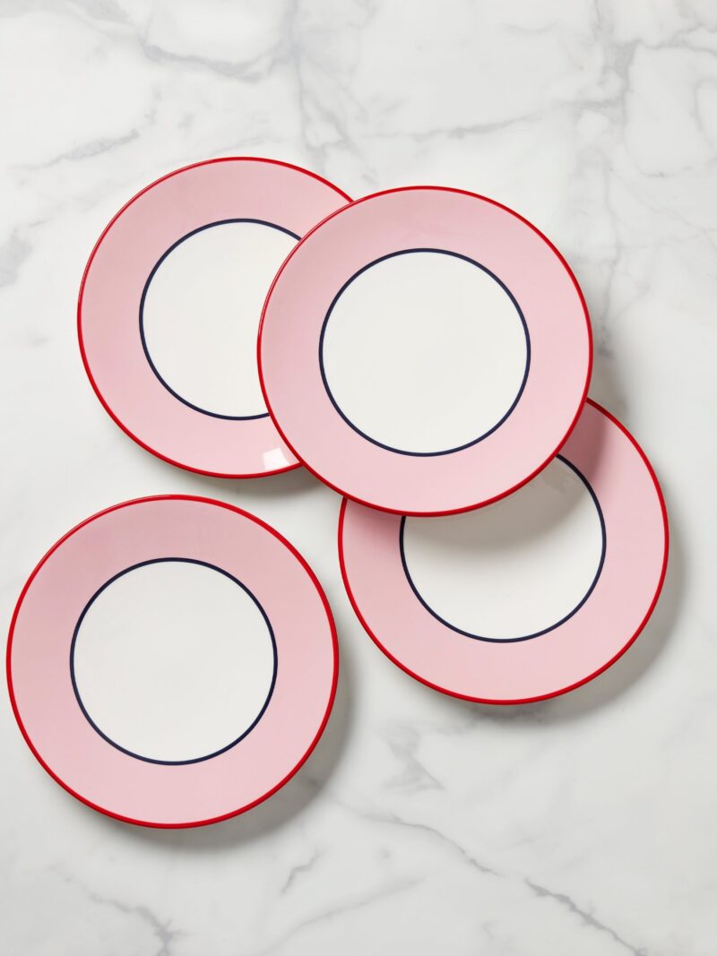 Make It Pop Accent Plates - Set of 4 - Pink/Blue